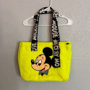 Disney Neon Yellow Mickey Mouse Tote Bag